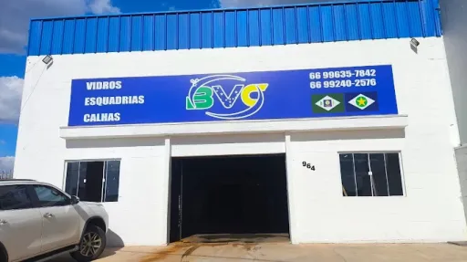 Logo da empresa BVC Vidros, Esquadrias e Calhas
